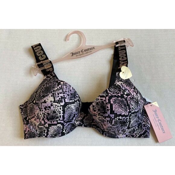 Juicy Couture Sexy Push Up Bra 34C Snake Print - Picture 1 of 5